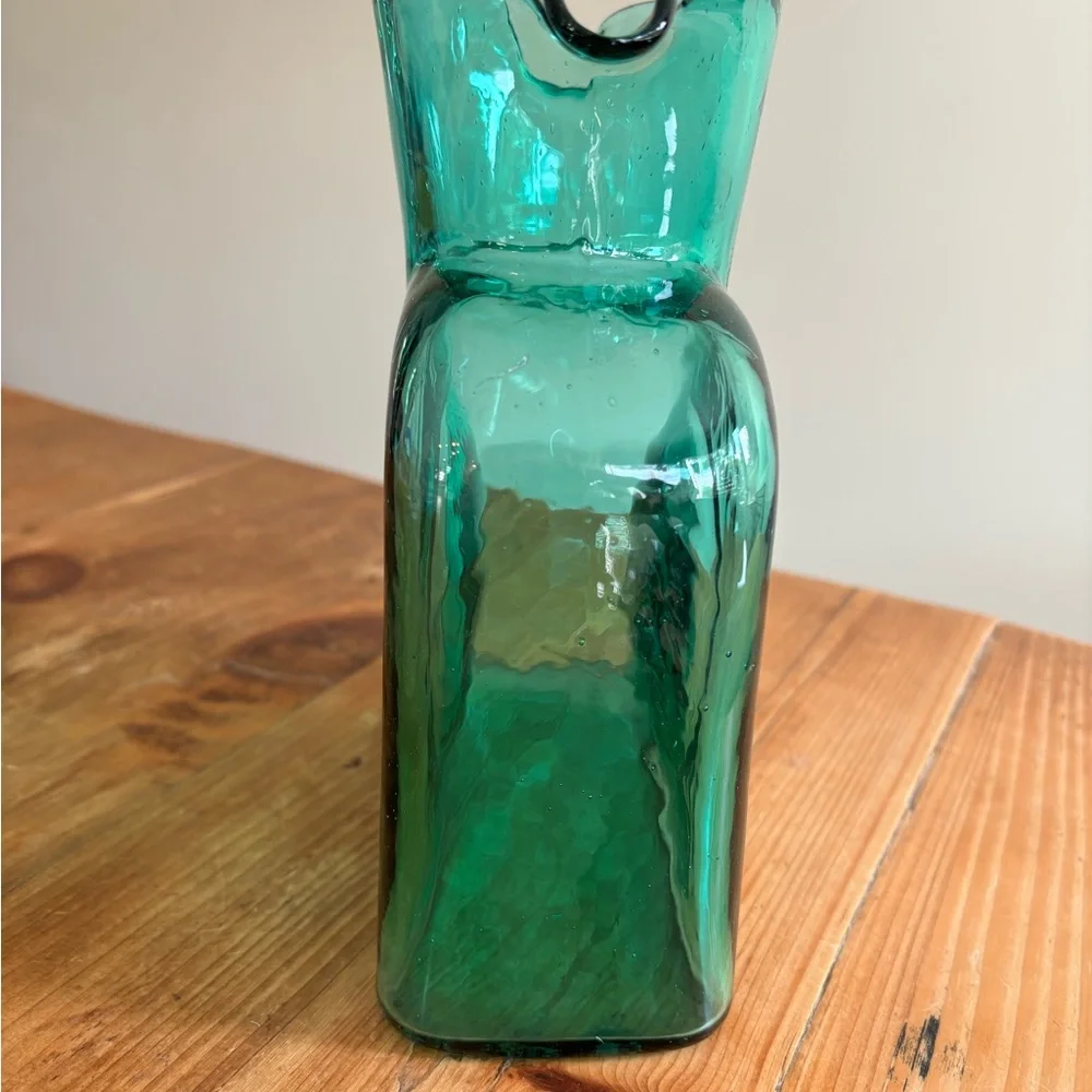 Vintage Blenko Seafoam 384 Water Bottle - Picture 2 of 7